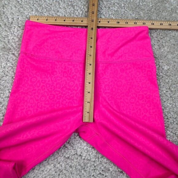 Zyia Hot Pink Leopard Light N Tight Hi Rise 7/8 Legging - Picture 10 of 11